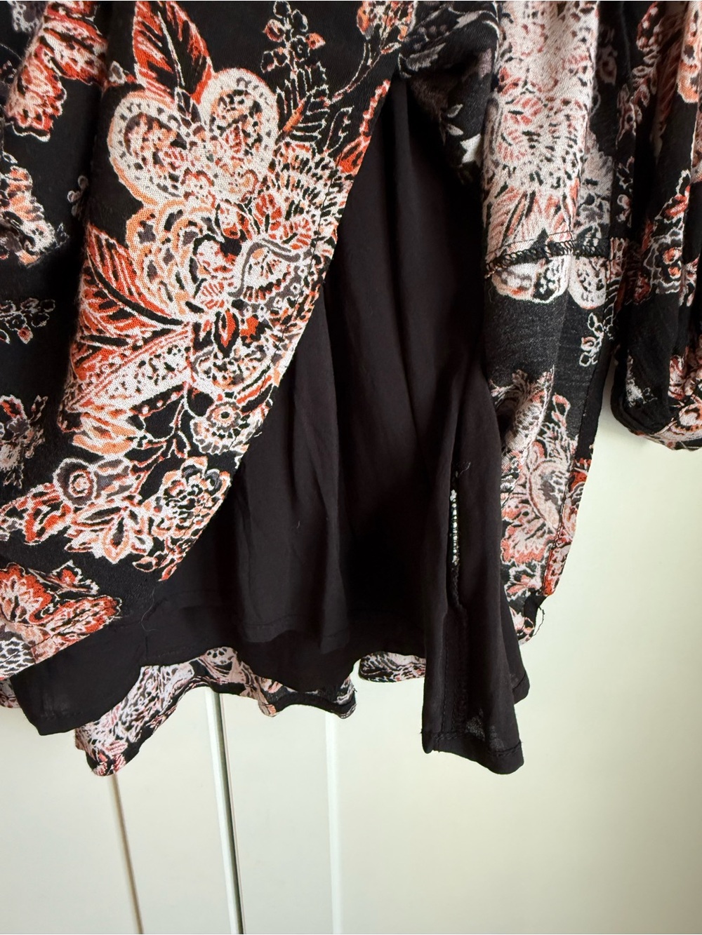 Free People Lucky Lucy Boho Floral Swing Mini Dress Tunic XS - Picture 7 of 9